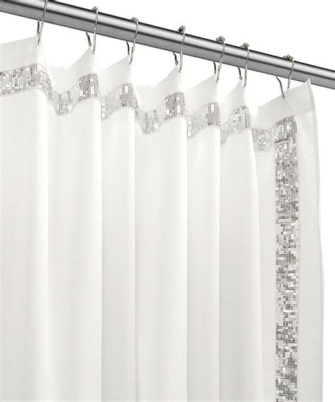 sparkly shower curtain|white sparkle shower curtain.